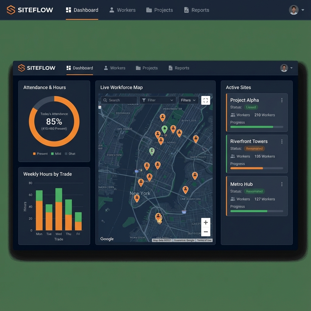 WorkForce Tracker Pro Dashboard